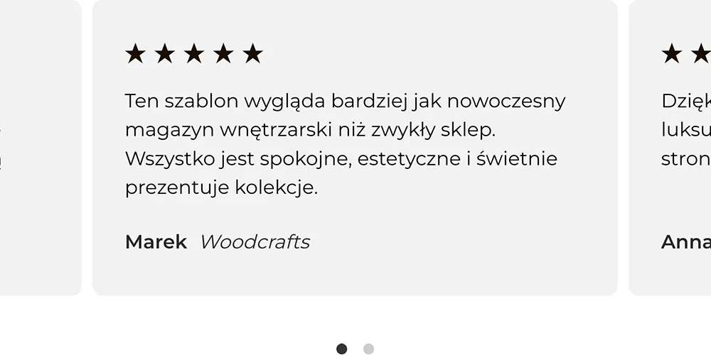 slider opinii shoper