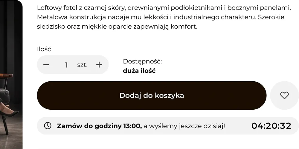zamów do godziny a wyślemy dzisiaj shoper